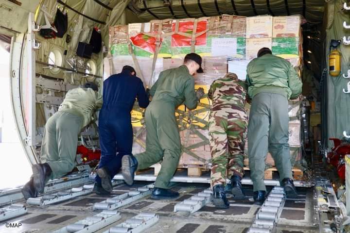 المغرب يصل بمساعدات الى غزة عبر البر
