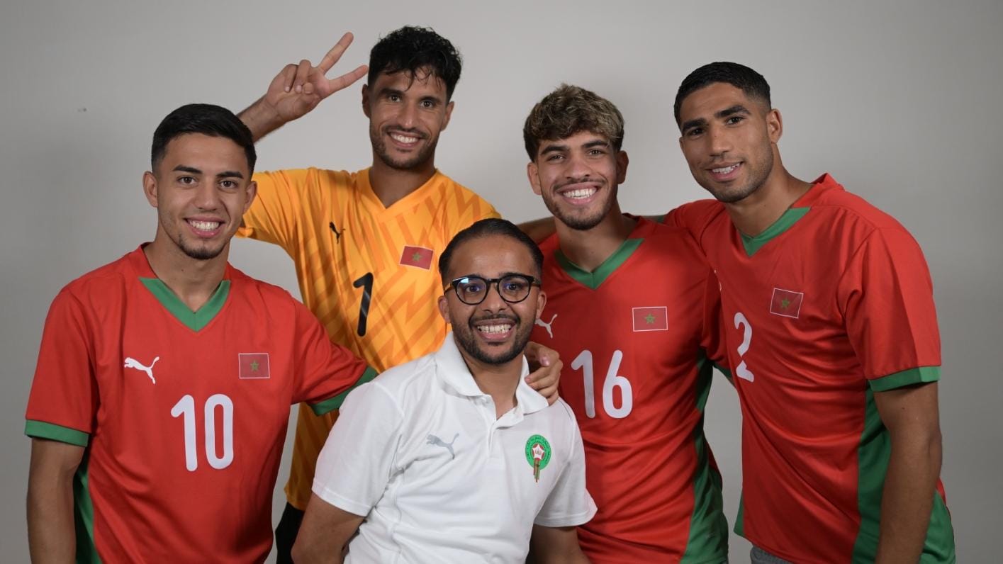 كفاءة صحراوية رفقة المنتخب الوطني المغربي لكرة القدم بأولمبياد باريس