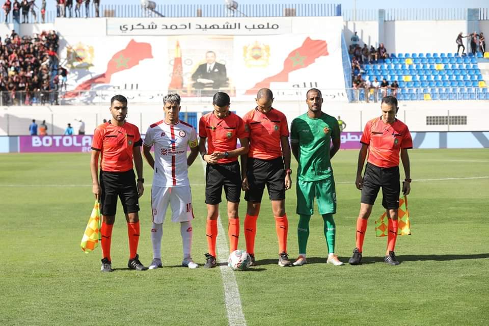 انتهت المباراة بين نادي شباب المسيرة ونادي الكوكب المراكشي بالتعادل الإيجابي 1-1