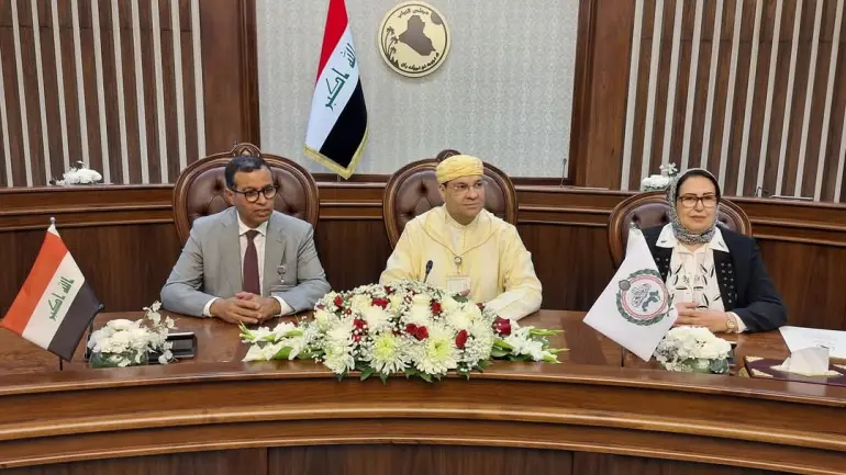 مشاركة فعالة للشعبة البرلمانية المغربية في اجتماعات اللجان الدائمة للبرلمان العربي ببغداد