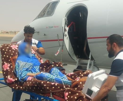 استجابة طبية ناجحة تنقذ حياة أم وجنينها عبر طائرة طبية خاصة من العيون إلى مراكش